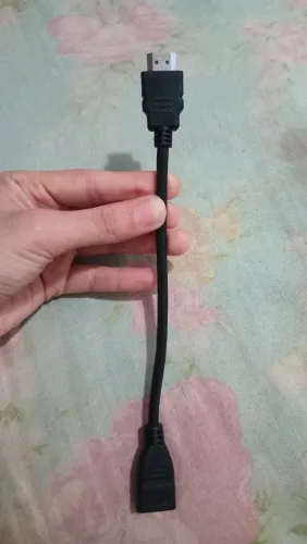 Cabo HDMI e adaptador nunca usado 