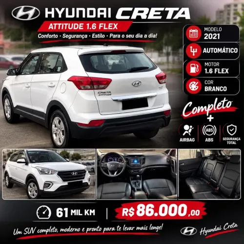Hyundai Creta Attitude 1.6 16V Flex Aut. 2021