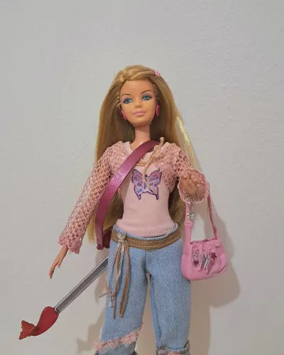 Conjunto artesanal da boneca diario da barbie