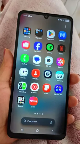 Vendo Samsung Galaxy A07 128GB, 4GB RAM, preto, comprado na Samsung.
