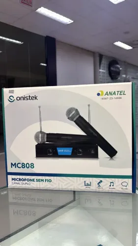MICROFONE SEM FIO CANAL DUPLO ONISTEK - MC808
