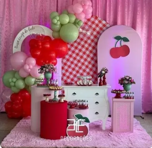 Decoração de festa e pegue e monte