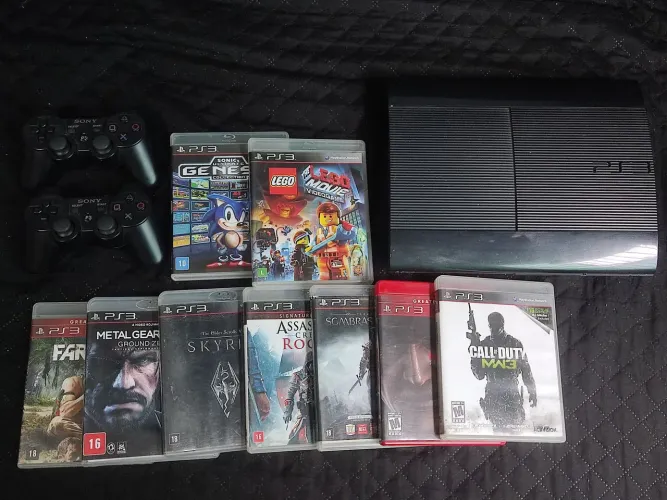 PS3 + 9 JOGOS completo