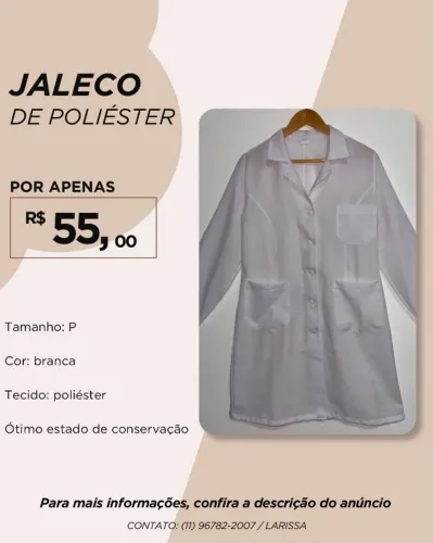 JALECO PROFISSINAL BRANCO