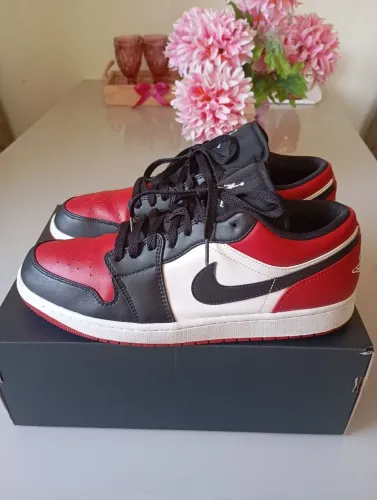 Air Jordan 1 Low Bred Toe Original tamanho 46/13US