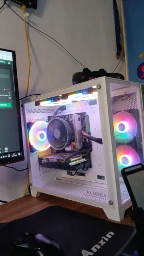 Gabinete Gamer Pichau HX710L, Mid-Tower, branco, PG-HX71L-BK01