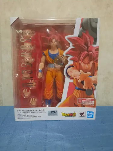 Goku God 4.0 Sh figuarts Lacrado + Base (Leia)