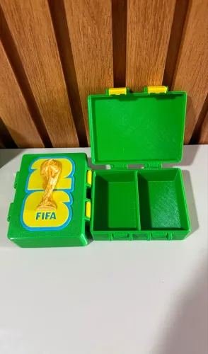 Caixa maleta Porta figurinhas copa do mundo 2026
