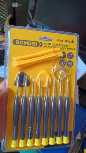 Kit de Chaves para Manutenção de Celular 14 em 1 iPhone Android BOM-3108