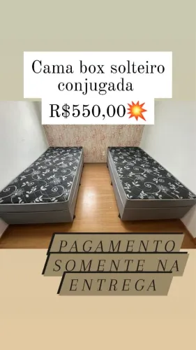 Cama solteiro modo conjugada R$550,00