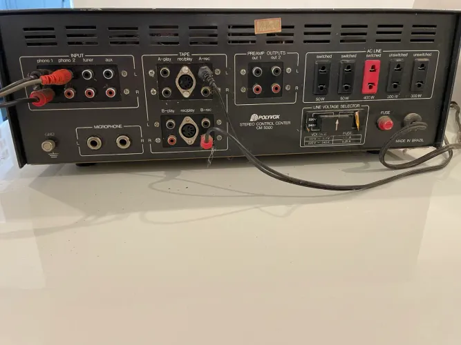 Polyvox CM 5000 Stereo Control Center Vintage - Pré-Amplificador