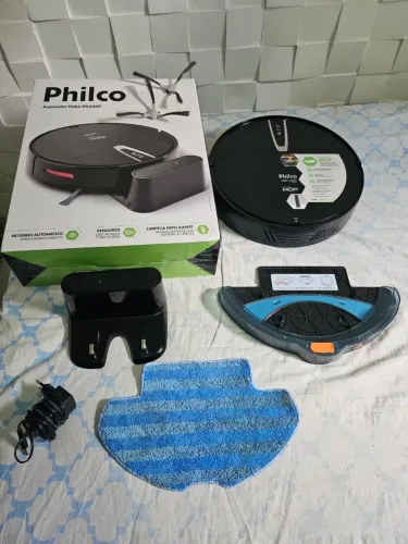 Aspirador Robô Philco PAS26P com MOP + Base Carregadora