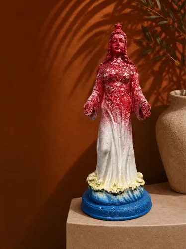 Iemanjá pintada a mão