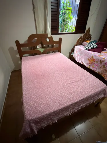 Cama Casal Madeira Maciça