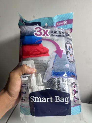 saco organizador a vácuo para roupas da marca Smart Bag,