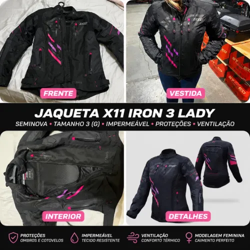 Jaqueta de moto feminina X11