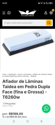 Afiador de facas profissional marca Taidea