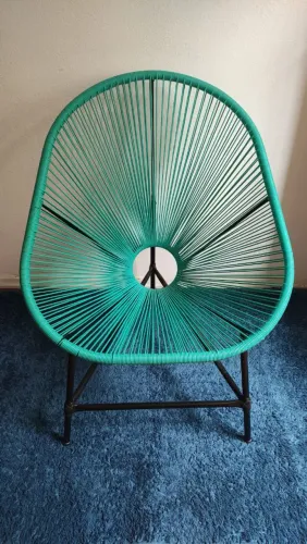 Cadeira estilo Acapulco Turquesa