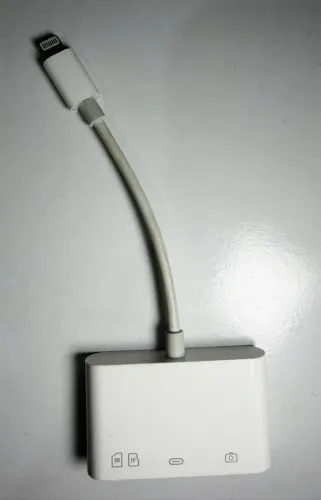 Adaptador Lightning Leitor Cartão Sd para IPhone