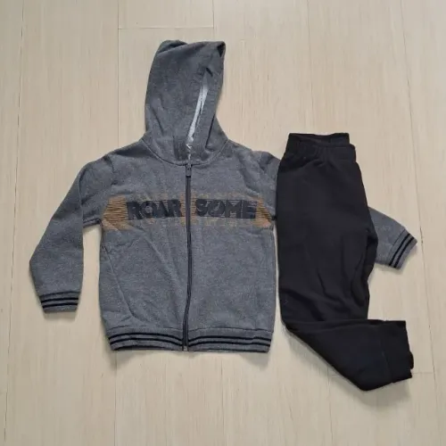 Conjunto infantil calça e blusa moletom flanelado