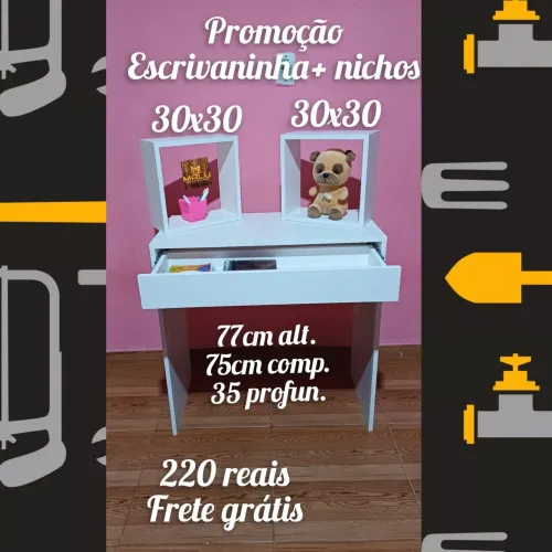 Escrivaninha + nichos
