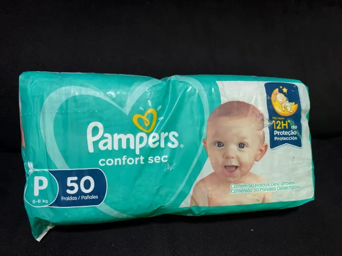Fralda pampers confort sec P