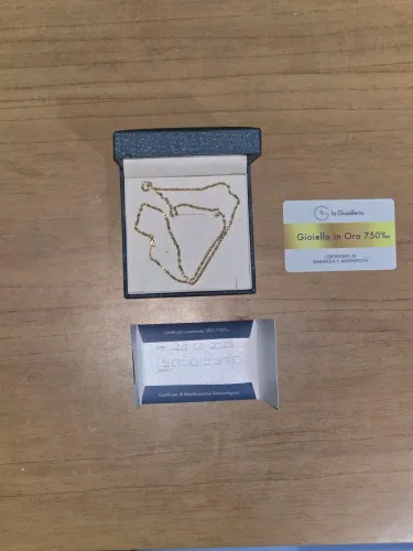 Corrente Italiana de Ouro 18k Unisex