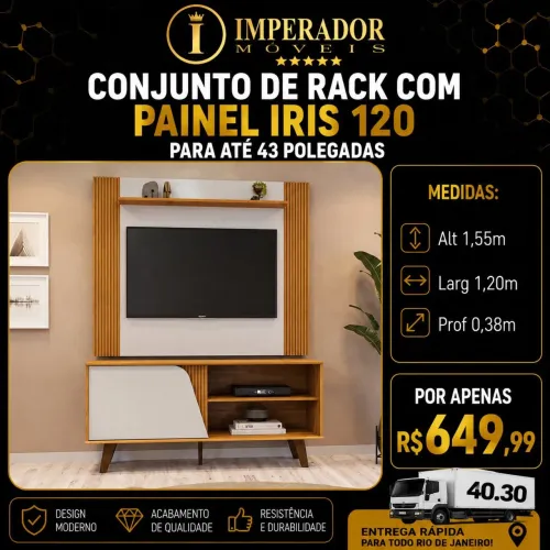 Rack com Painel Iris 