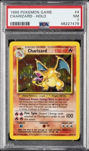 Charmander charmeleon Charizard Psa 7