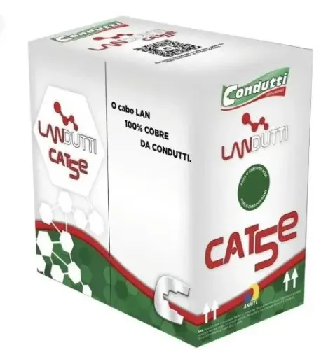 Cabo de rede Cat5e Condutti Azul 