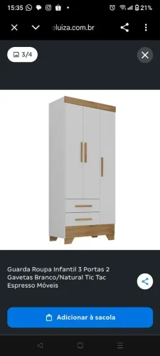 Guarda roupa infantil
