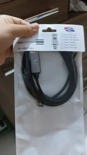 Cabo Usb-c Para Displayport 1.4 8k 60hz 4k 144hz Thunderbolt