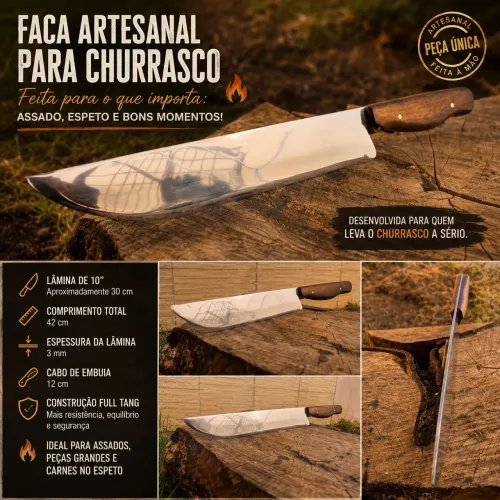 Faca Artesanal e exclusiva