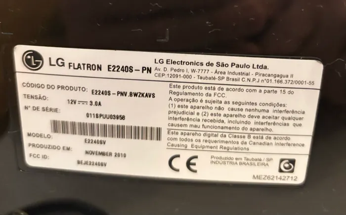 Monitor LG E2240