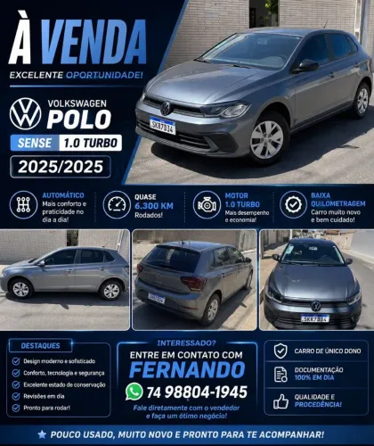 Volkswagen Polo Sense 1.0 170 TSI 2025
