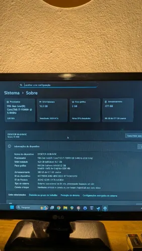 Dell Vostro 15 5510 I7 11gen 16gb ram SSD 500gb