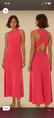 Vestido farm rosa g