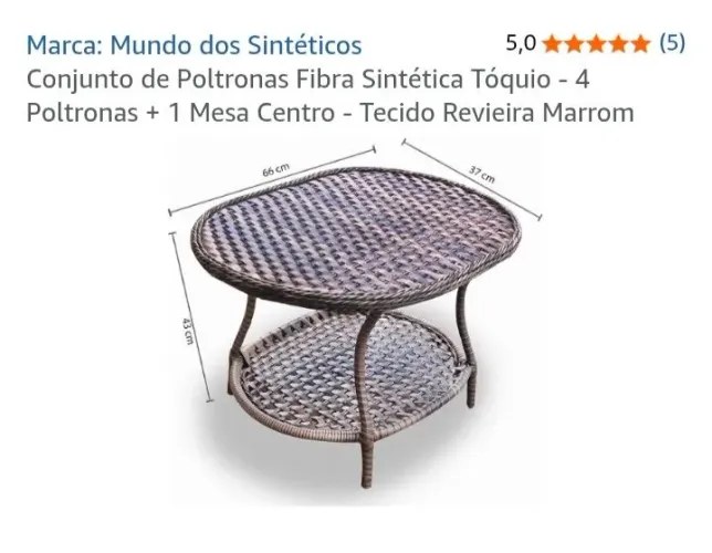 Jogo de cadeiras Camboriú 