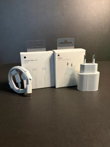 Carregador + cabo USB C iPhone 1m