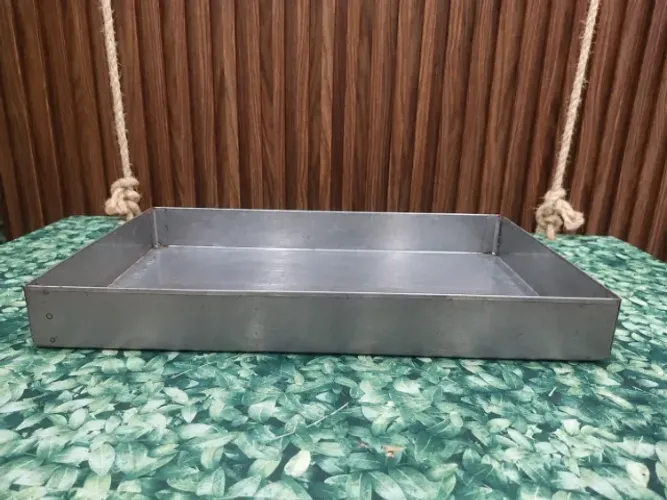 Bandeja de aço inox