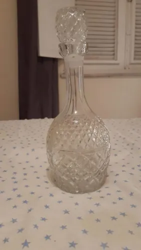 Garrafa de vidro redonda