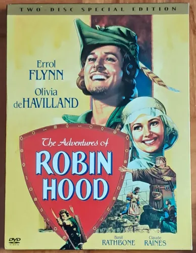 DVD duplo importado - As Aventuras de Robin Hood - Errol Flyn