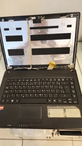 Carcaça Completa note Acer Aspore 4253-BZ806 com placa mae e teclado.