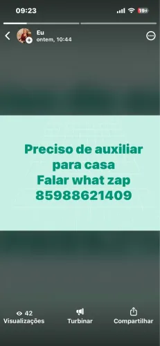 Preciso de Auxiliar de casa