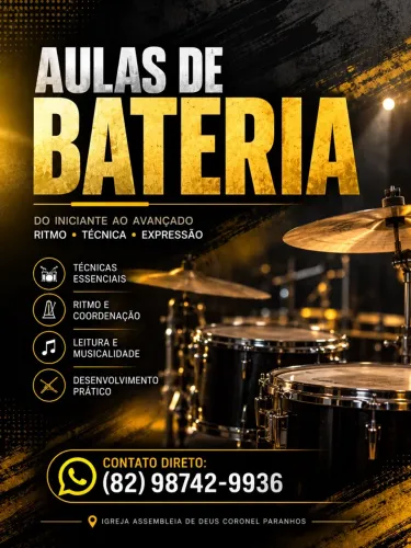 Aulas de bateria