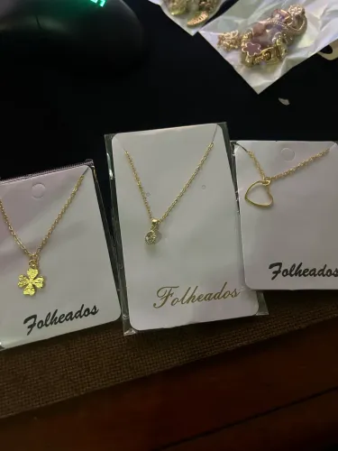 Colares Folheados a ouro 18k