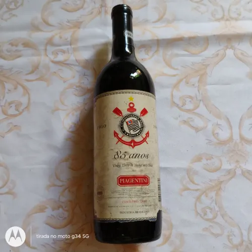 Vinho Tinto Piagentini Edição Comemorativa 85 anos do Corinthians - Para Colecionador 