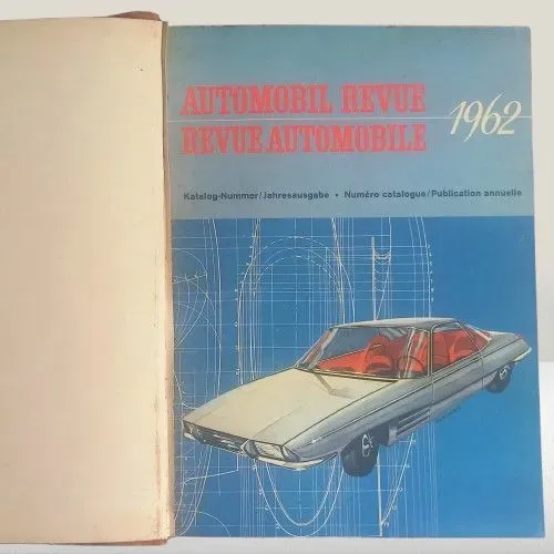revista automobilística anual suíça automobil revue de 1962 (#autodesign, #carrosantigos)