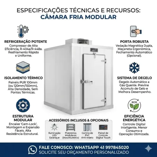 Venda e Montagem de Câmara Fria