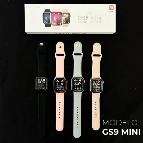 Opção 1: Smartwatch GS9 Mini 41mm Rosa - Perfeito p/ Pulso Fino (Novo Lacrado)